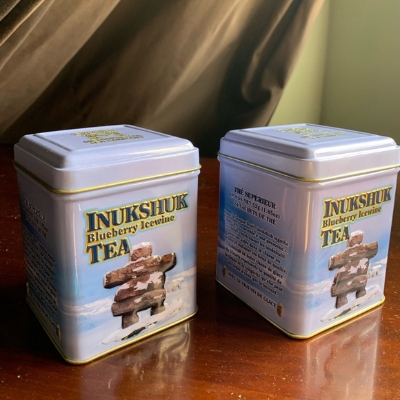 Lot of Two Metal Inukshuk Tea Tins - Picture 3 of 10